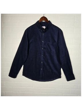 Goodfellow & Co. Blue Corduroy Button up Shirt Size Medium